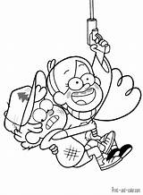 Gravity Mabel sketch template