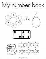 Number Book Coloring Printable Color Six Pages Trees Many Write Built California Usa Twistynoodle Getcolorings sketch template