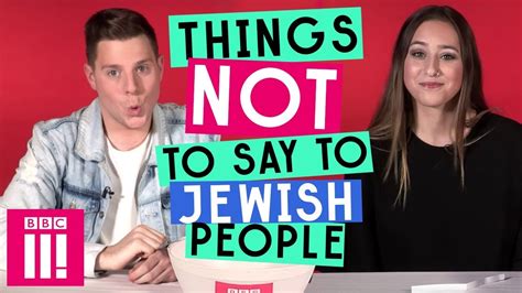 things not to say to jewish people youtube