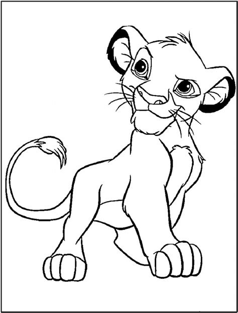 baby lion coloring page animal place