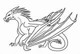 Wings Fire Dragon Coloring Pages Base Icewing Seawing Dragons Outline Rainwing Head Template Deviantart Color Mountain Jade Printable Getcolorings School sketch template