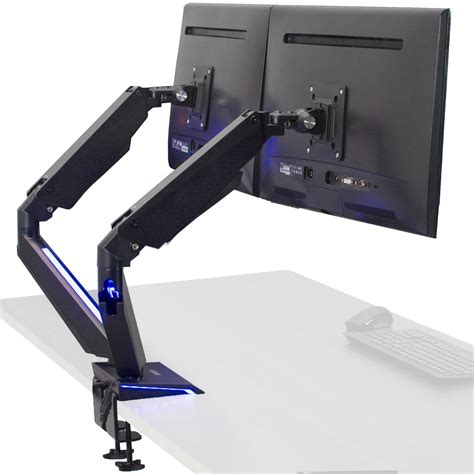 vivo dual monitor gaming mount desk stand  led lights  screens    walmartcom