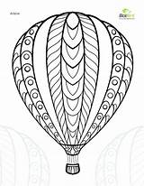 Balloon Air Hot Template Drawing Printable Outs Getdrawings sketch template