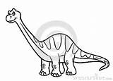 Diplodocus Coloring Jurassic Pages Dinosaur Period Illustration Stock Character Animal sketch template
