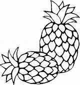 Pineapple Clipart Coloring Outline Two Sugarloaf Fresh Colouring Print Clipartmag Pages Color Sheet sketch template
