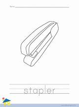 Stapler sketch template