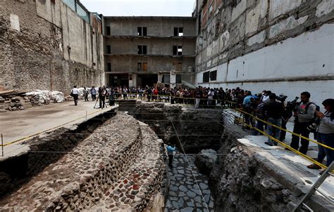 aztec temple and ceremonial ball court discovered under mexico city