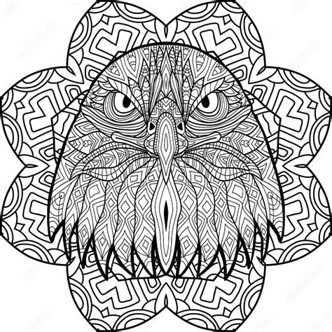 eagle mandala coloring pages coloringlib