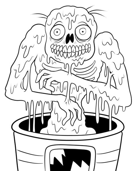 printable zombies coloring pages  kids halloween coloring