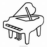 Piano Coloring Pages Music Musical Grand Color Icon Instrument Pianoforte Concert Printable Outlines Getcolorings Popular sketch template