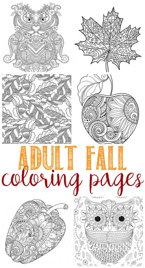 fall coloring pages  adults domestically speaking