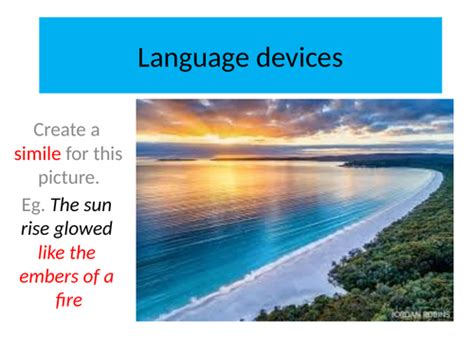 creating language devices  images  examples teaching resources