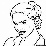 Natalie Coloring Portman Pages Actress Famous Template sketch template