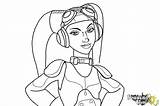 Hera Star Draw Rebels Wars Pilot Drawingnow Coloring sketch template