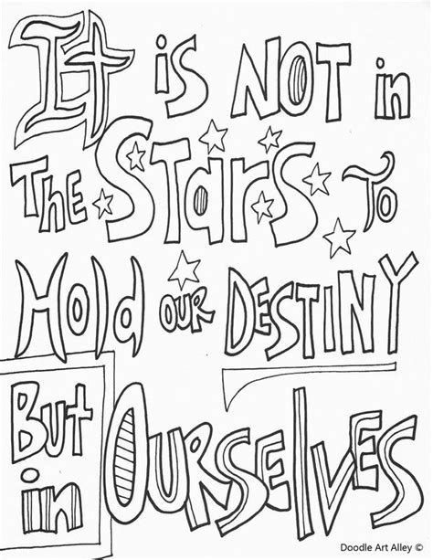 quote coloring pages  doodle art alley quote coloring pages