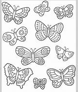 Butterflies Kelebek Boyama Sanat Okul Etkinlikleri Etkinliği Doverpublications Cesit sketch template