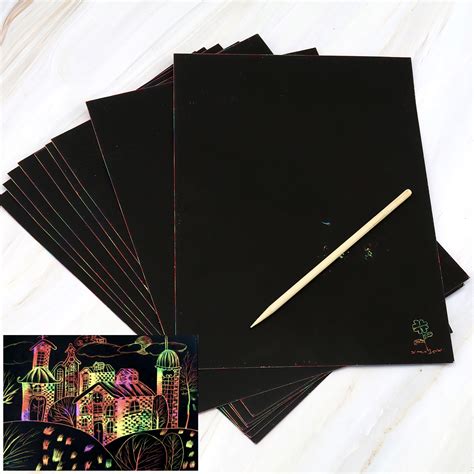 educational colorful scratch art paper magic painting paper