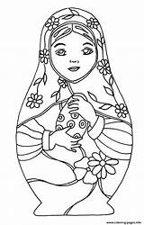 Coloring Dolls Russian Pages Adults Printable Russia Doll Girls Correctly Gd Does Work Kids Drawing Kokeshi Matryoshka Adult Color Rocks sketch template