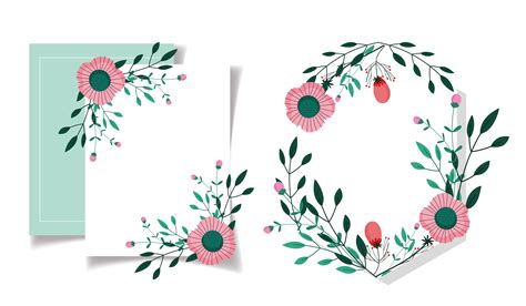 floral greeting card template  vector art  vecteezy