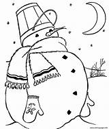 Print Coloring 2f20 Snowman Lonely Pages Printable sketch template