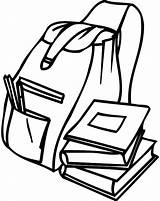 Coloring Pages Student Backpack Tocolor Drawing Choose Board Color sketch template
