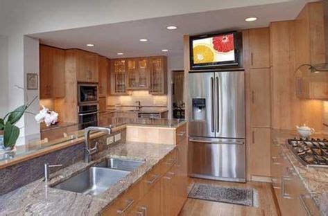 modern kitchen design trends stylishly incorporating tv sets  kitchen interiors tv