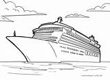 Kreuzfahrtschiff Kapal Malvorlage Mewarnai Schiffe Pesiar Mewarna Kapak Ausmalbild Ausmalen Boote Halaman sketch template
