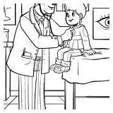 Kinderarzt Malvorlage Malvorlagen Untersuchung Arzt Beim Medizin Ausmalen sketch template