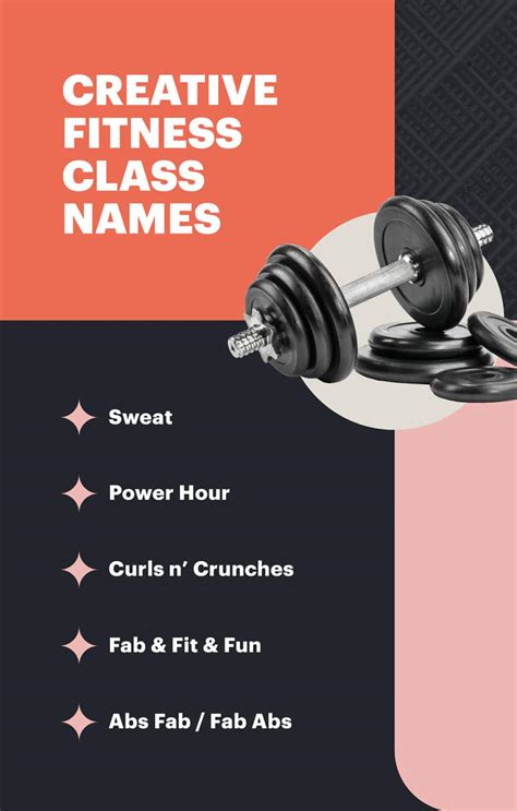 creative original funny fitness class names