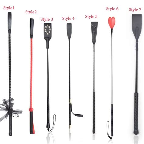 Hot Sale Pu Leather Spanking Paddle Whip Set Riding Crop Sexy Whip