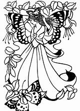 Coloring Pages Butterfly Fairy Fairies Pixie Musings Inkspired Mimi Corner Choose Board sketch template