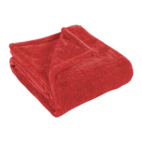 superior soft warm  breathable fleece throw blanket red walmartcom
