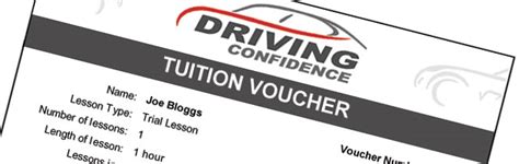 gift vouchers driving confidence driving lessons driving