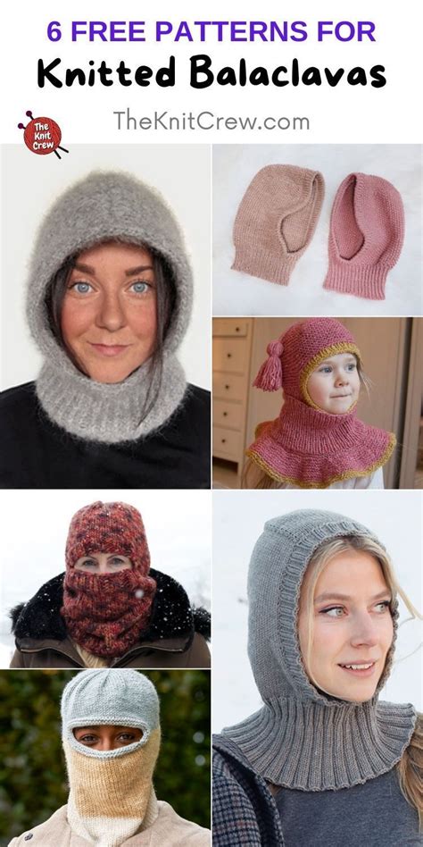 modern knitted balaclava patterns  collection   knit crew