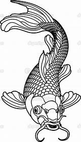 Koi Fish Coloring Getcolorings Carp Detailed Pages Printable sketch template
