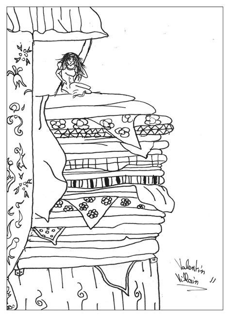coloring pages  princess   pea learn  color