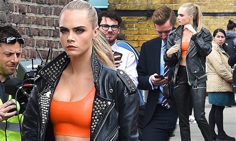 cara delevingne rocks a latex bra for first advert as the face of rimmel daily mail online