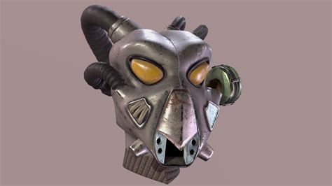 fallout advanced power armor helmet    model