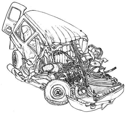 soulmuseumblog car crash coloring pages