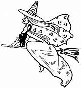 Witch Clip Flying Clipart Fairy Halloween Graphics Vintage Wicked Witches Hag Drawings Cliparts Book Library Moon Thegraphicsfairy Silhouette Clipartix Collection sketch template