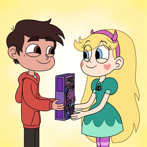 marco diaz gives star butterfly a cereal by deaf machbot on deviantart