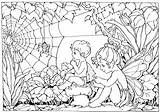 Coloring Pages Fairy Printable Colouring Complex Print Adults Older Fairies Adult Kids Really Cool Grown Ups Girls Detailed Colour Advanced sketch template