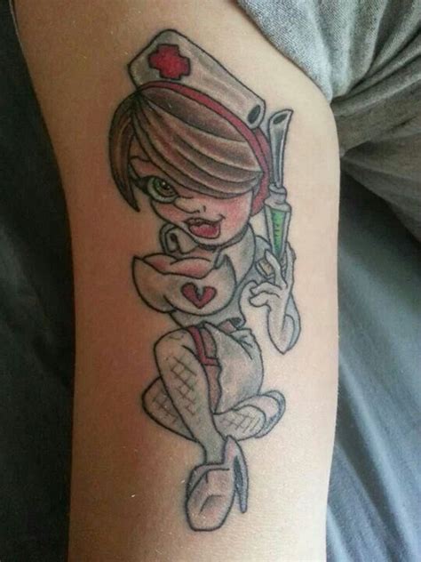 Pin Up Nurse Tattoo Tattoos Pinterest