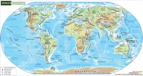 world physical map physical map  world