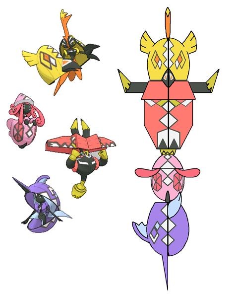 Plausible Totem Formation Of The Tapu Line Pokémon Sun