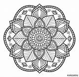 Mandala Radial Symmetry Colorare Emaze Nero Diggs sketch template