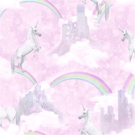 holden decor pink i believe in unicorns wallpaper wilko