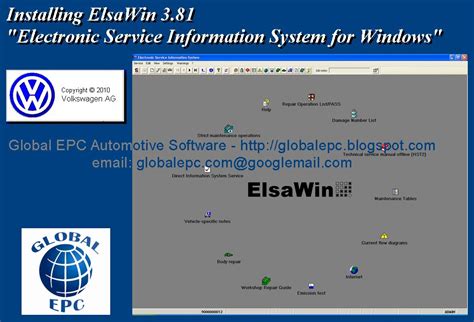 global epc automotive software elsawin  volkswagen audi seat skoda  edition