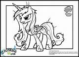 Princess Coloring Pony Pages Cadence Little Wedding Cadance Nightmare Moon Getcolorings Friendship Popular Color Twilight Minister Bookmark Ministerofbeans Library Clipart sketch template