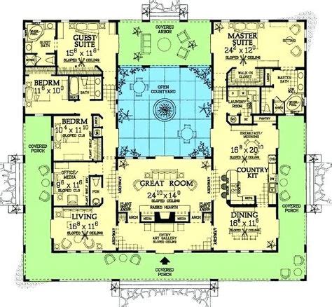 image result  japanese central courtyard layout courtyard house plans mediterranean house